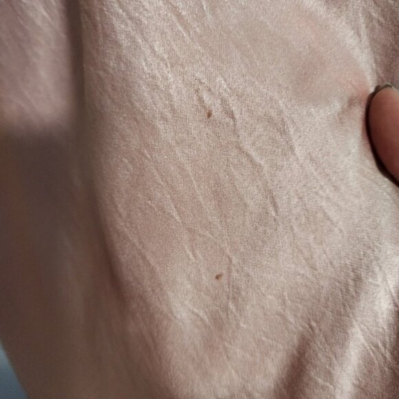 VICTORIA'S SECRET x VINTAGE gold label pink satin maxi dress L - Picture 7 of 7